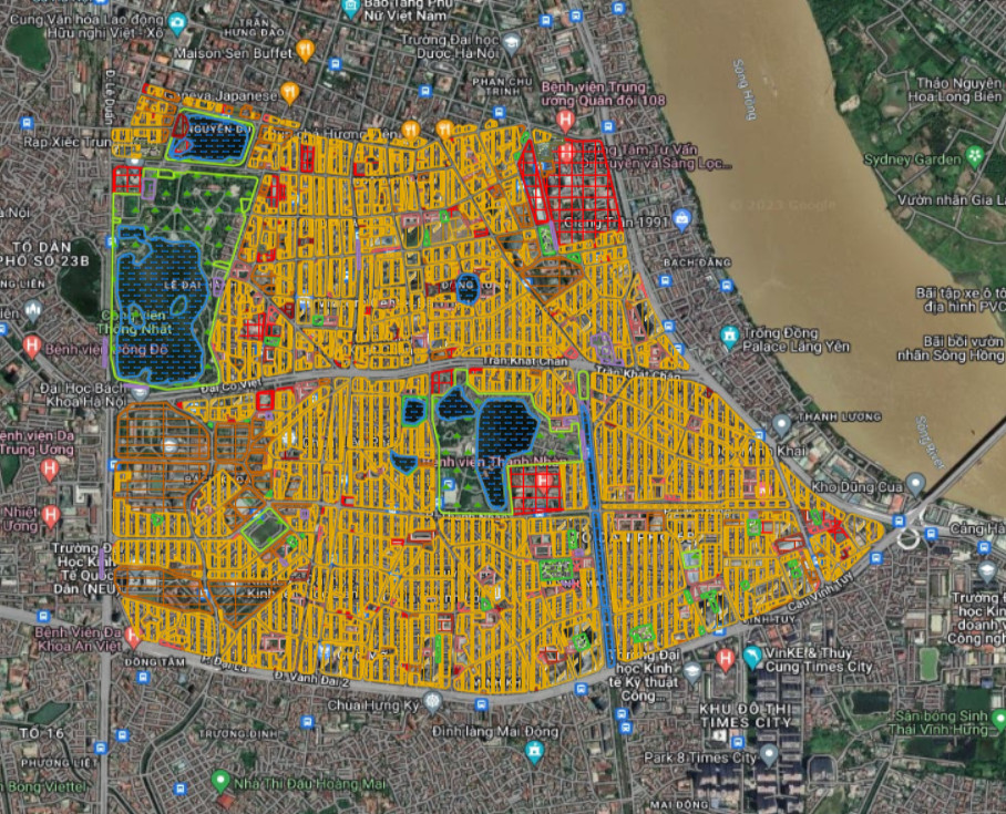 Quy hoạch phân khu đô thị H1-4 thành phố Hà Nội, tỷ lệ 1/2000